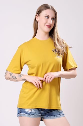 Image of London Hills Women's Cotton Blend Oversized Fit Oversized Tshirt || Oversized Tshirt- Pack of 2