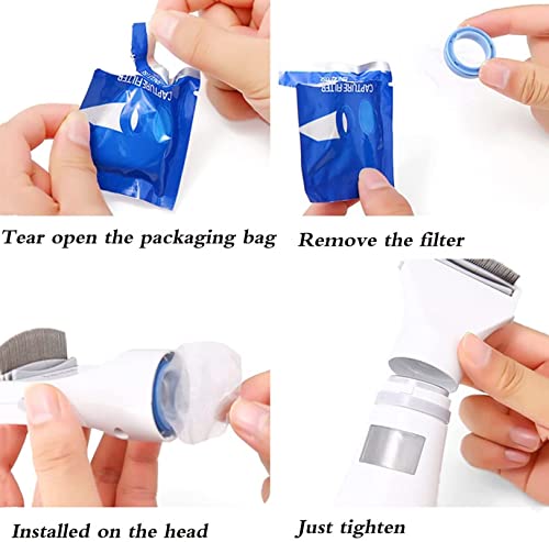 Kosoree-Head-Lice-Treatment-Electric-Lice-Comb-Head-Vacuum-Lice-Comb-Electric-Capture-Pet-Filter-Lice-Treatment-with-Night-Effect-Display-89x26in-White