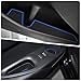 Auovo Cup Holder Insert Door Liners Fit for Toyota Corolla Hatchback 2026 Accessories 2019-2024 2025 Car Console Cup Holder Door Pocket Mats Pads for Corolla Hatchback (12pcs/Set) (Blue)