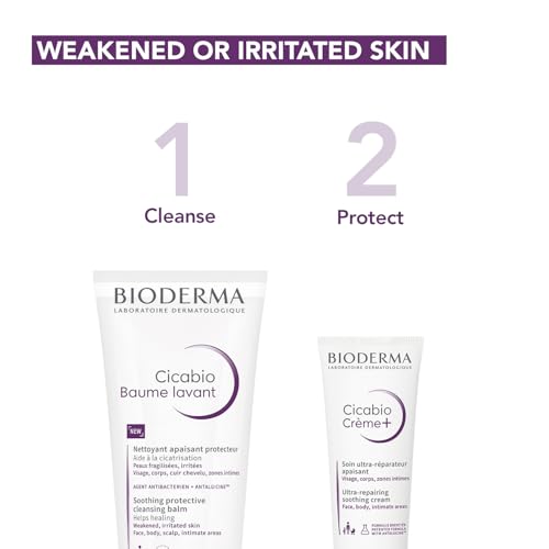 Image of Bioderma Cicabio Baume Lavant Cleansing Balm for Weakened and Irritated Skin