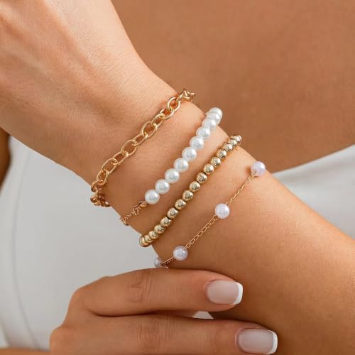 Image of NEWITIN 69 Pieces Gold Jewelry Set for Women Fashion Costume Jewelry Gold Plated Necklace Bracelet Earrings Set for Women