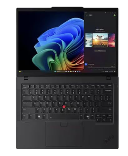 Image of Lenovo 2025 ThinkPad T14 Gen 6 Co-Pilot+ Laptop - AMD Ryzen AI 5 PRO 340, 14 inch WUXGA 1920x1200 400 Nits Display, 16GB Ram, 512GB SSD, 5MP RGB Cam, FP Reader, Backlit KYB, Windows 11 Pro - 21QJ00CQUS