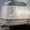 QDTD Klamboe Voor Dubbel Bed Klamboe Raam, Zomer Klamboe Groot Universeel, Bedscherm Decoratief Eenvoudige Installatie…
