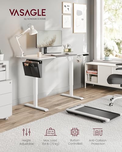 VASAGLE Height Adjustable Electric Standing Desk - 60x140cm - Image 3