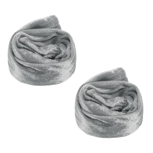 Cache-cordon en velours haut de gamme PATIKIL gris pour câble de lustre 2x 0,8m