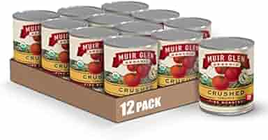 Muir Glen, Organic Crushed Fire Roasted Tomatoes, 28 oz (Pack of 12)