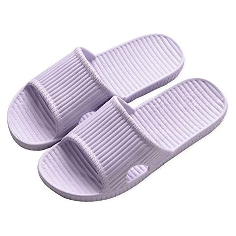 JIJIe Shower slipper, bathroom or indoor use, anti-slip (Purple UK5/5.5,EU38/39) Cover