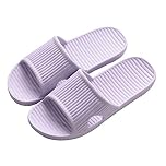 JIJIe Shower slipper, Slippers for Women bathroom or indoor use, anti-slip (Purple UK6/7, EU40/41)