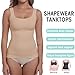 YIOIOIO Women Shapewear Tank Tops Tummy Control Compression Tops seamless Body Shaper Camisole