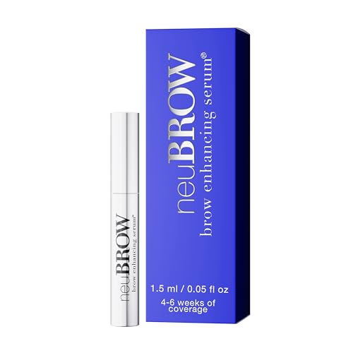 neuBROW Brow Enhancing Serum by Skin Research Laboratories - 1.5 mL Eye Brow Serum for Defined Fuller & Thicker-Looking Hair Brows - Advanced Formula Promotes Natural & Healthy Appearance of Brows