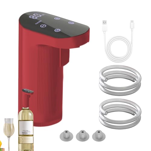 Yhsioaklo Aireador Y Dispensador De Vino Eléctrico | Máquina Dispensadora De Vino con Carga USB | Accesorios para Tinto blànco, Aireador Automático para Whisky, Cocteles Y Catas