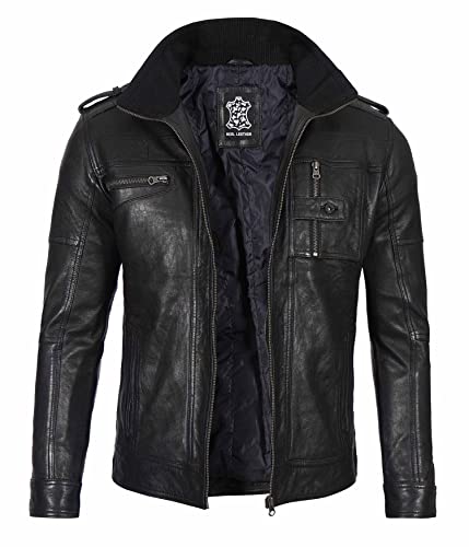 Decrum Real Mens Leather Jacket – Cafe Racer Style Casual Leather Jackets For Men2