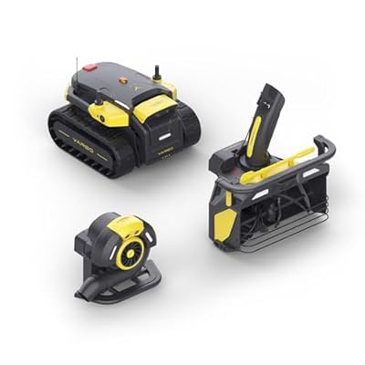 YARBO Robot Snow Blower and Leaf Blower with Modular Design, Auto-Recharging, AI Multi-Zone Mapping & RTK for Navigation