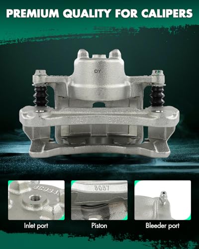 Image of SCITOO Front Left Brake Caliper With Bracket 19B2614C Compatible For Mitsubishi For Eclipse 2006-2012,For Mitsubishi For Galant 2004-2009