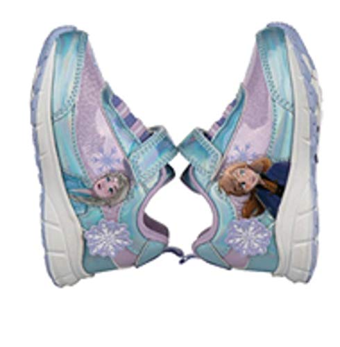 Toddler Girls' Disney Frozen Light-Up Sneaker (10) Blue2