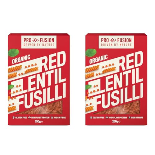 Profusion Organic Red Lentil Fusilli 250g - Pack of 2