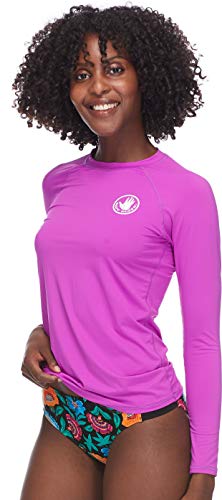 Image of Body Glove Women's Smoothies Sleek Solid Long Sleeve Rashguard with UPF 50+