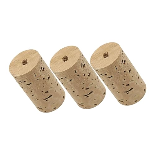 CONGARTENO 3 piezas Tapones de Corcho para Flauta Travesera de Unidades de Madera Natural Khaki Accesorios Prácticos para Reparación de Instrumentos