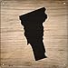 SMART BLONDE Vermont Shape Letter Tile Novelty Mini Metal Square Sign MSQ-1097