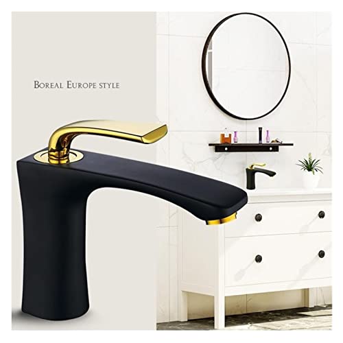 Robinet d'eau mélangeur d'eau de lavabo anti-éclaboussure bicolore - 6