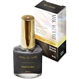 MIKAGAMI マニキュア 速乾 ネイル ポリッシュ 日本製 8mL(シアーブラック)