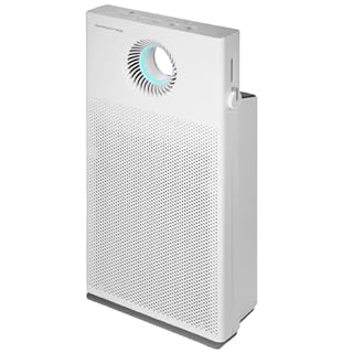 COWAY Purificateur d'air Maison, Chambre, Bureau, Technologie Megajet, Elimine 99,99% Particules Nocives 0,01 µm Allergies (Certifié ECARF), Fumée, Pollen, Animaux Dom, CADR 402m³/h - AIRMEGA JET