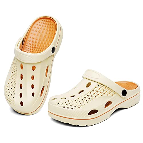 Image of SOSOWHLTE Men's & Women's Arch Support Clogs Garden Shoes Removable Insole