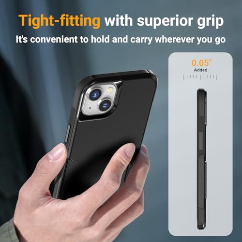 jaroco Magnetic for iPhone 13&14&15 Case Heavy Duty Rugged Dual-Layer Black - image 9