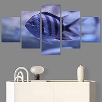 SIGNWIN 5 Panel Canvas Wall Art Peaceful Seas for Home Decorations Ready to Hang - 60