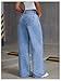 WDIRARA Girl's Bow Embroidered Baggy Jeans High Waisted Straight Leg Denim Pants Medium Wash 14Y