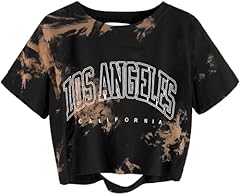 Letter Tie Dye Brown