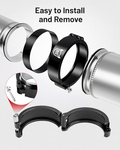 EVIL ENERGY V Band Aluminum, Quick Release V Band Clamp with Flange Intake Intercooler Pipe Clamp (1, 3.5") - Image 5