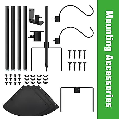ERYTLLY Bird House Pole 80 Inch Bird Feeder Pole with Squirrel Baffle and 2 Hooks - - 13.25 / 18.29 / + 40% Off Code KUCFULNY - image 6