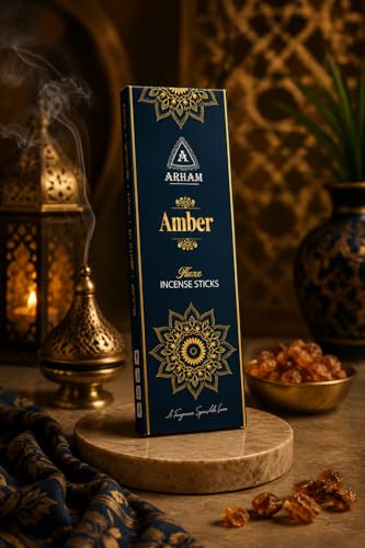 Image of Amber fluxo (Flora Agarbatti) Masala Incense Sticks Pack of 120 Sticks, 225 GMS.