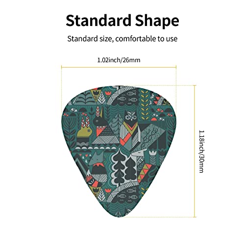 Ensemble de 12 médiators de guitare Green Animals pour guitare acoustique, guitare électrique, contrebasse, ukulélé - Les Beatles, Paul McCartney, John Lennon, RIngo Starr, George Harrison Ensemble de 12 médiators de guitare Green Animals pour guitare acoustique, guitare électrique, contrebasse, ukulélé – Image 5