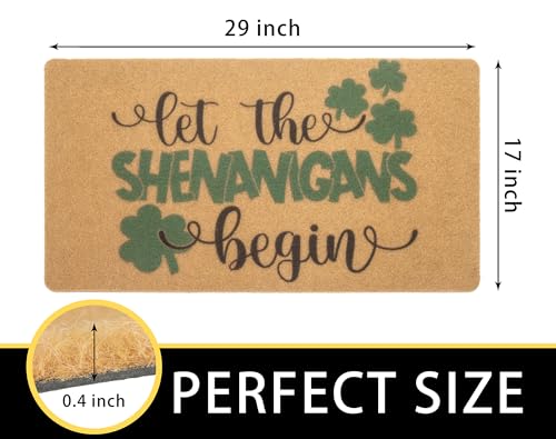 Paillasson Saint-Patrick en coco synthétique, cadeau déco parfait