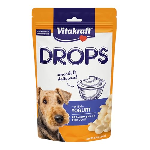 Vitakraft Drops Dog Treats with Yogurt - Bite-Sized Yogurt Training Treats for Dogs - Small Dog...
