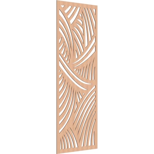 Image of 37 3 /8 inch W x 94 3 /8 inch H x 1 /4 inch T Chester Decorative Fretwork Wood Wall Panels, Alder