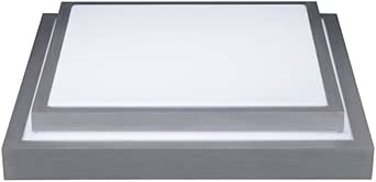 Massive Deckenlampe "Lora" grau/weiß