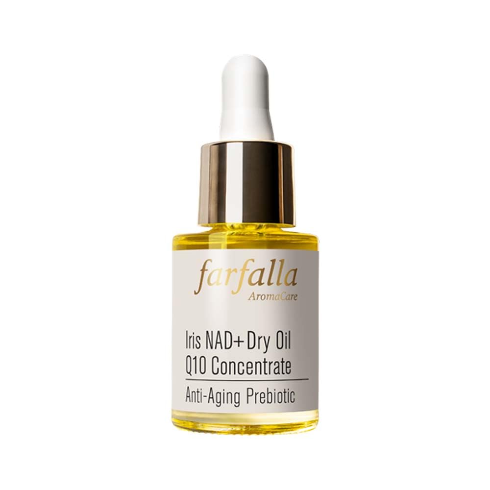 farfalla Iris NAD Anti-Aging Prebiotic, Dry Oil Q10 Concentrate, 15ml