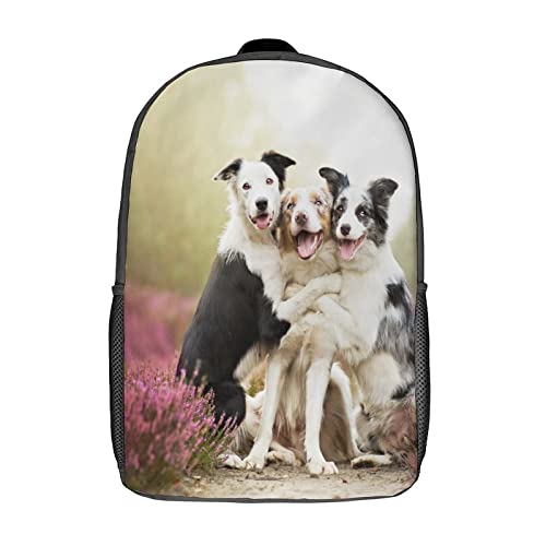 Sac à dos de mode Dog Teen 17 pouces ergonomique soulageant le dos des enfants