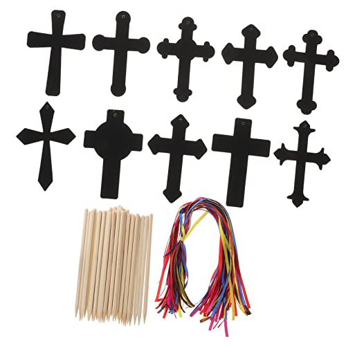 Artisanat lapin et croix de Pâques comme faveur de fête - 6