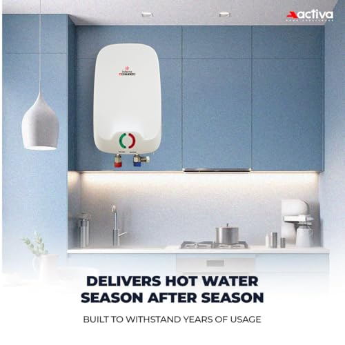 Image of ACTIVA Inferno 3L Instant Water Heater for Home | Automatic Electric Water Geyser | BEE 5-Star Rated | ISI Marked | Energy Efficient | 5 Safety Protections | 5-Year Warranty