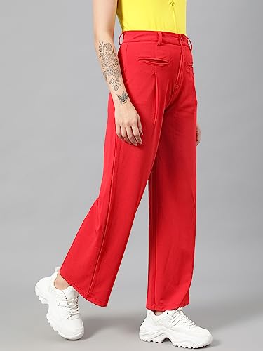 Image of KOTTY Women's Casual Flared Pants with High Waist