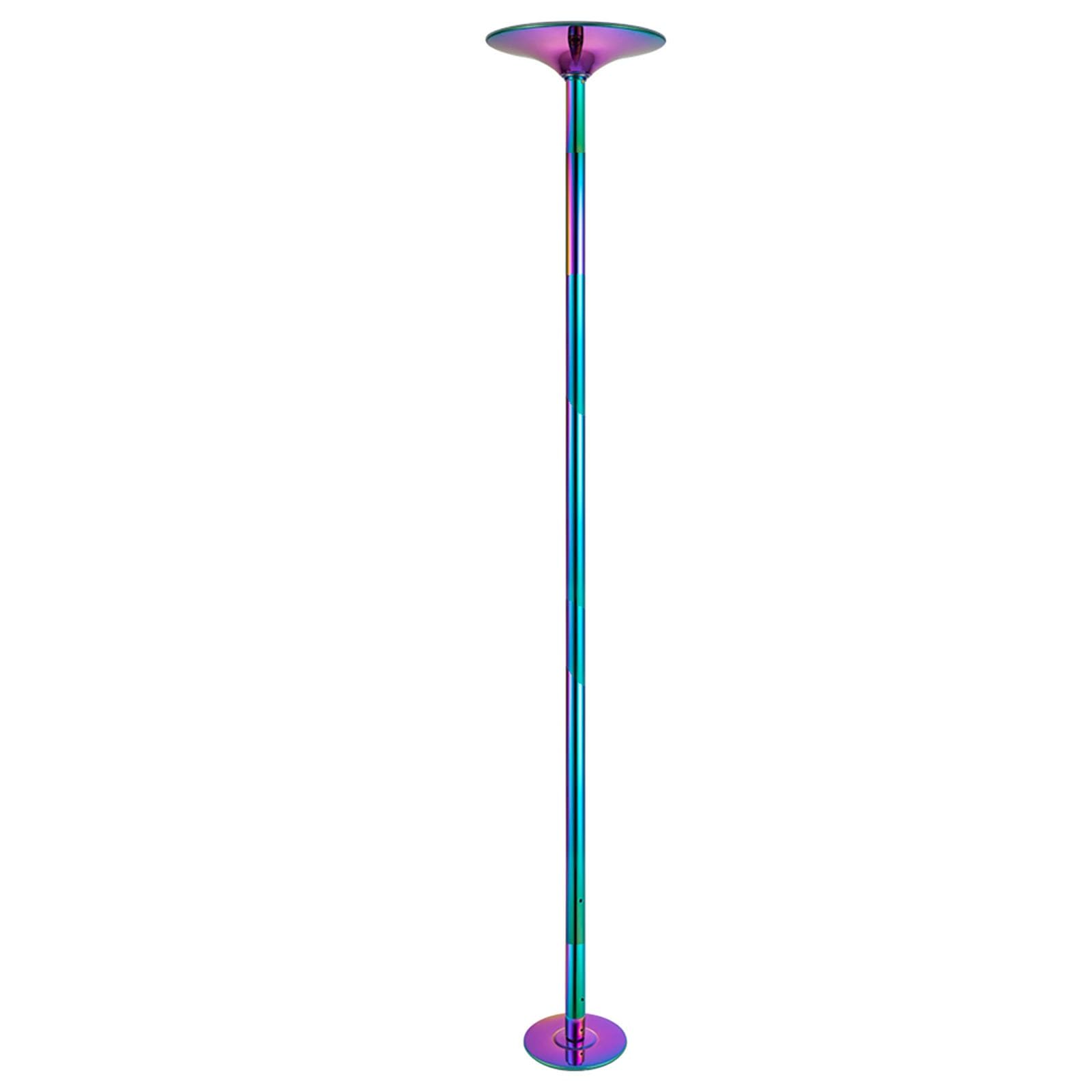 NGDFGR Rotatable Stripper Pole For Home, 45Mm Electroplated Spinning Poles Dancing Pole, Height Adjustable, Dancer Pole Punch-Free Design,Purple