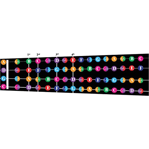 Tableau de notes à code couleur pour violoncelle/alto pour apprendre à jouer du violoncelle/alto et théorie de la musique, convient à tous les niveaux, fabriqué aux États-Unis Cover