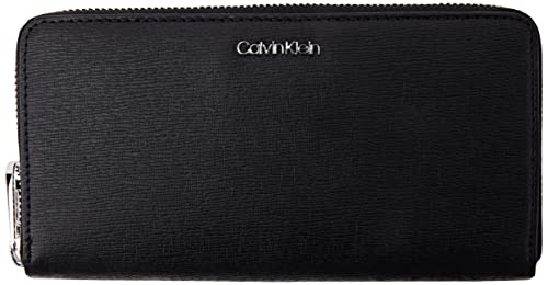 Calvin Klein Minimalisme, Accessoire de Voyage-Portefeuille à Triple pli Homme, CK Black, Taille Unique