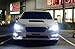 iJDMTOY Xenon White LED Daytime Running Lights Compatible with 2015-2017 Subaru WRX/STi w/JDM Style Piano Black Finish Fog Lamp Bezels