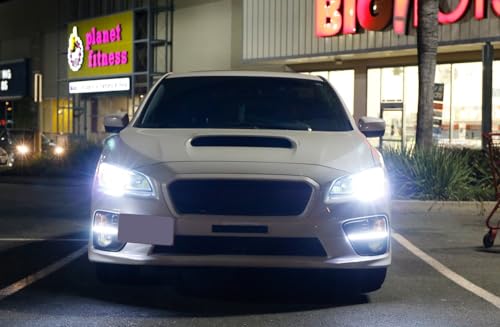 Luces LED diurnas Xenon blancas para Subaru WRX/STi 2015-17 miniatura 4