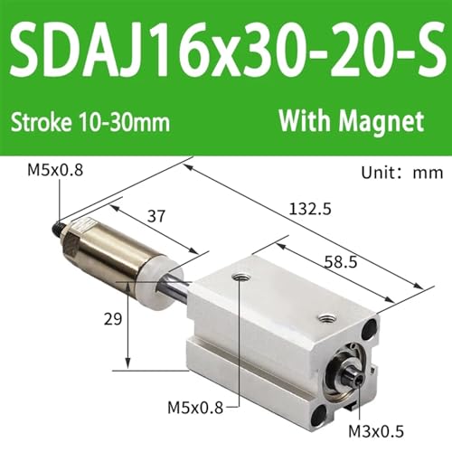 Cylindre pneumatique SDAJ pour machines de tri et emballage - 2